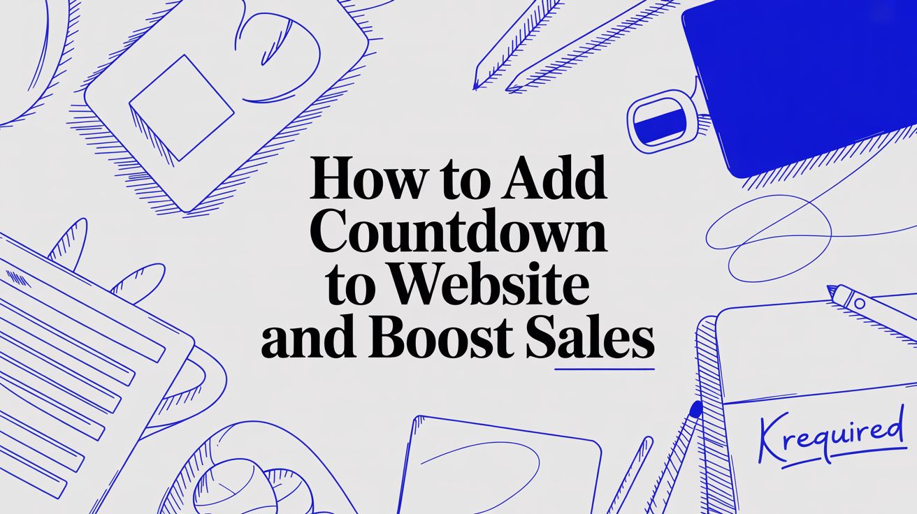 Cover Image for How to add countdown to website and boost sales