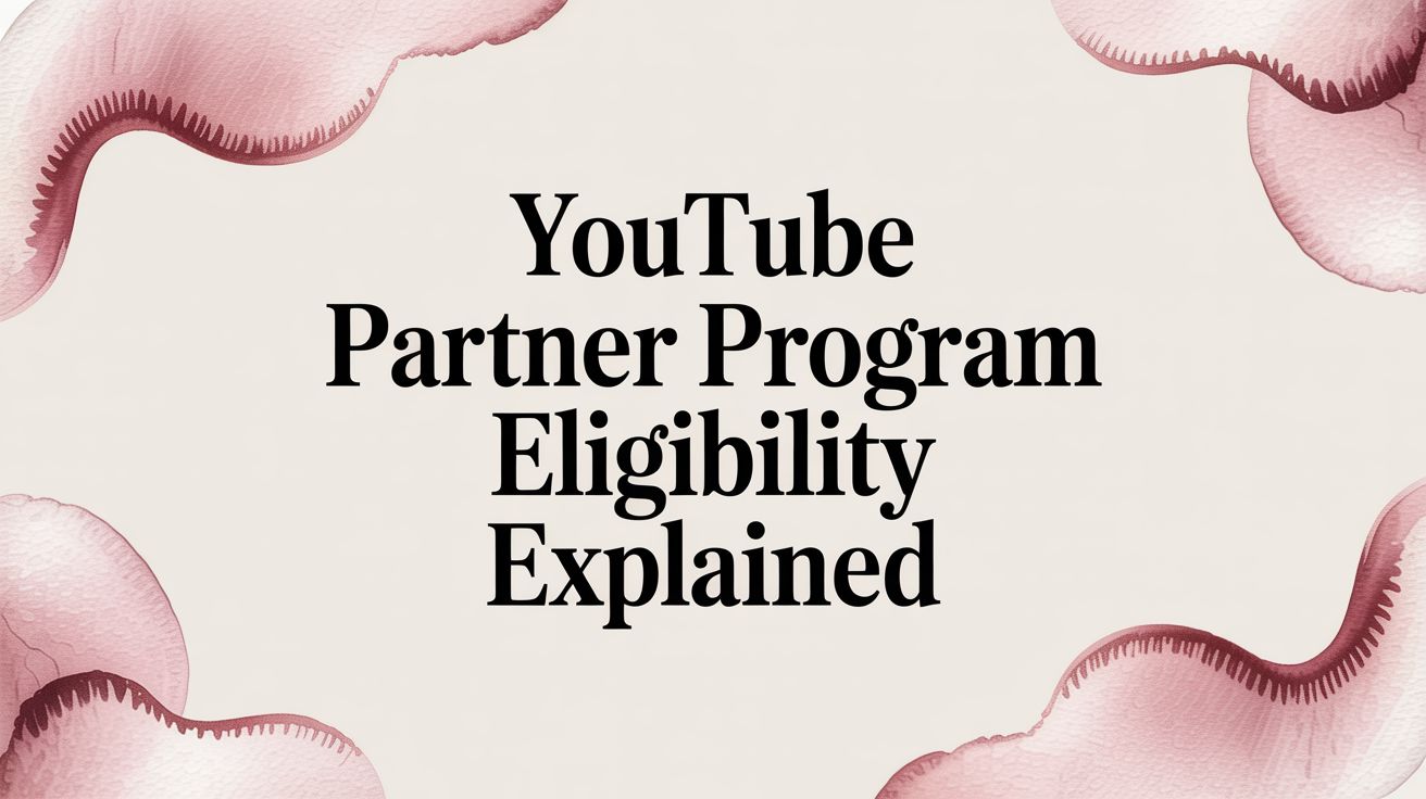 YouTube Partner Program Eligibility Explained