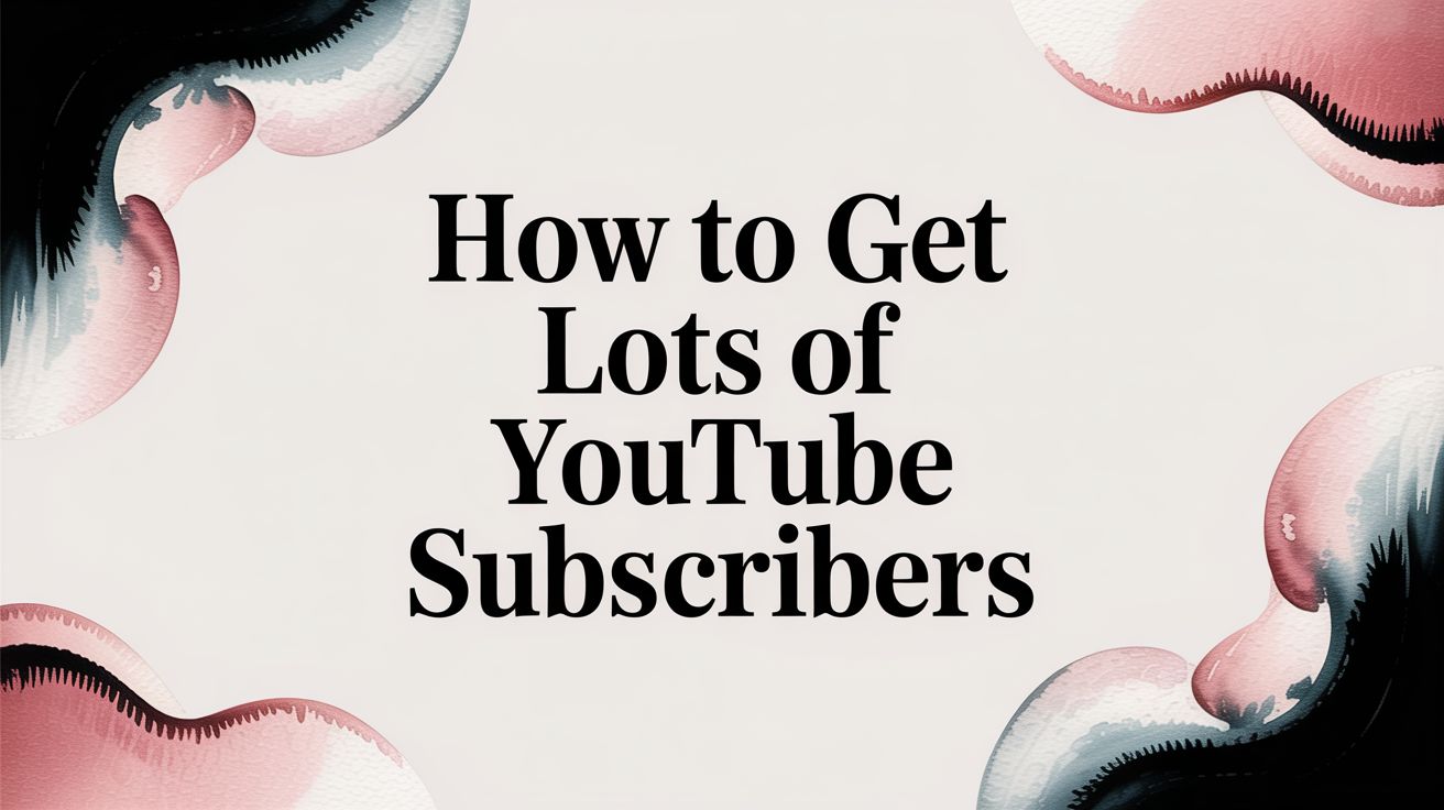 How To Get Lots of YouTube Subscribers