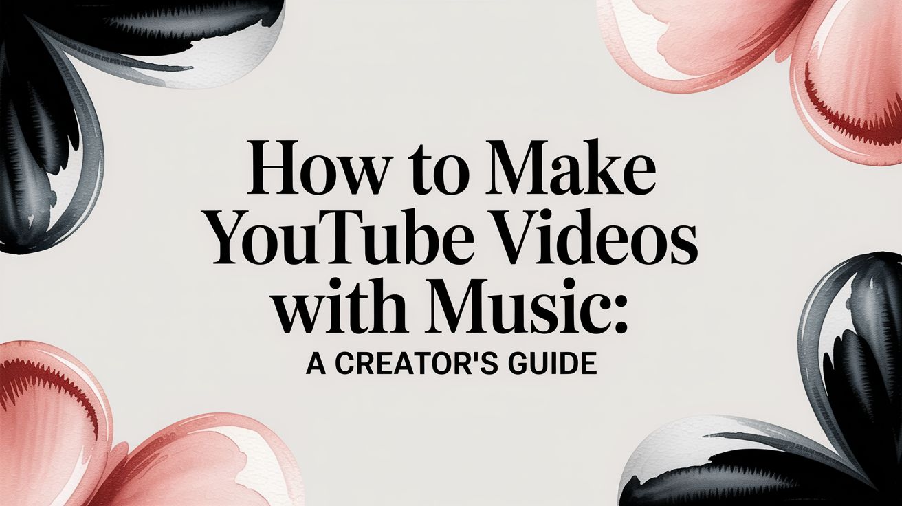 How to Make YouTube Videos with Music: A Creator's Guide