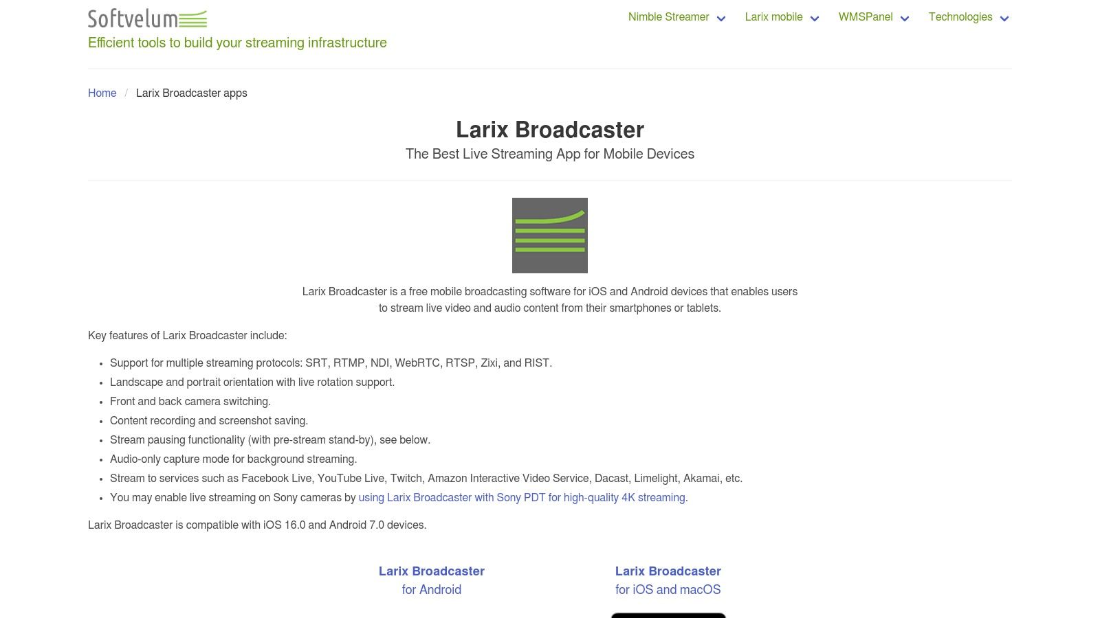 Larix Broadcaster