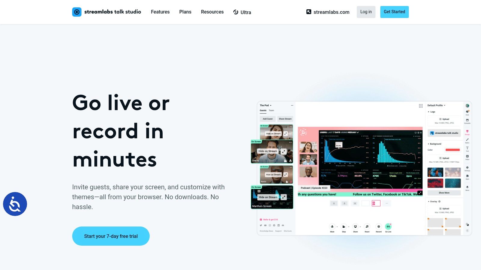 Streamlabs Talk Studio