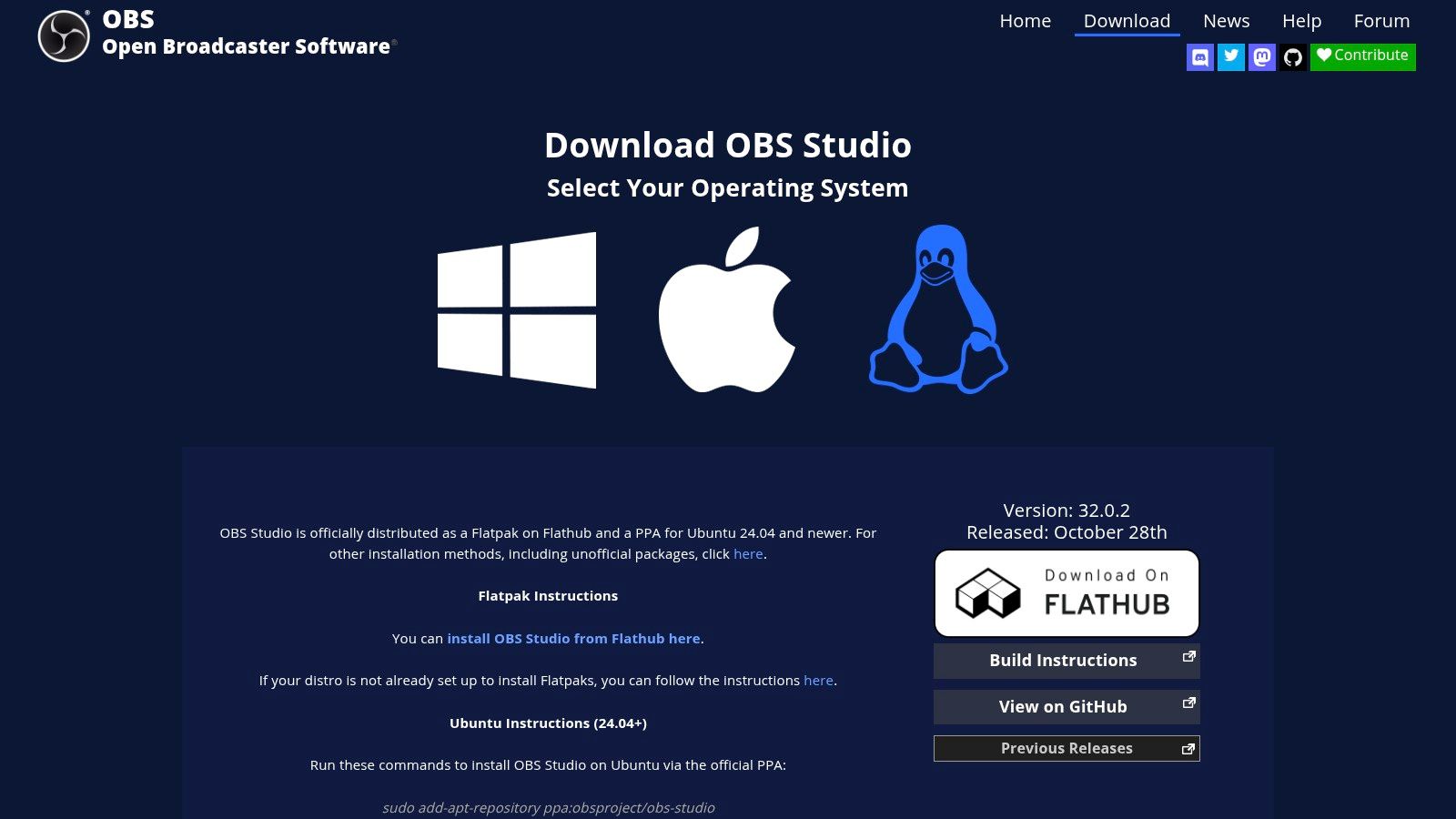 OBS Studio (Open Broadcaster Software)
