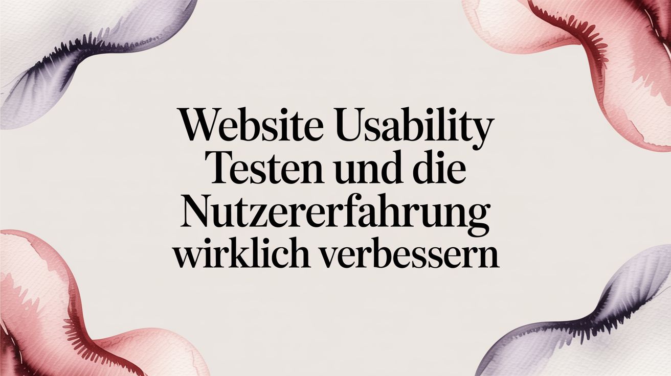 Website usability testen und die nutzererfahrung wirklich verbessern