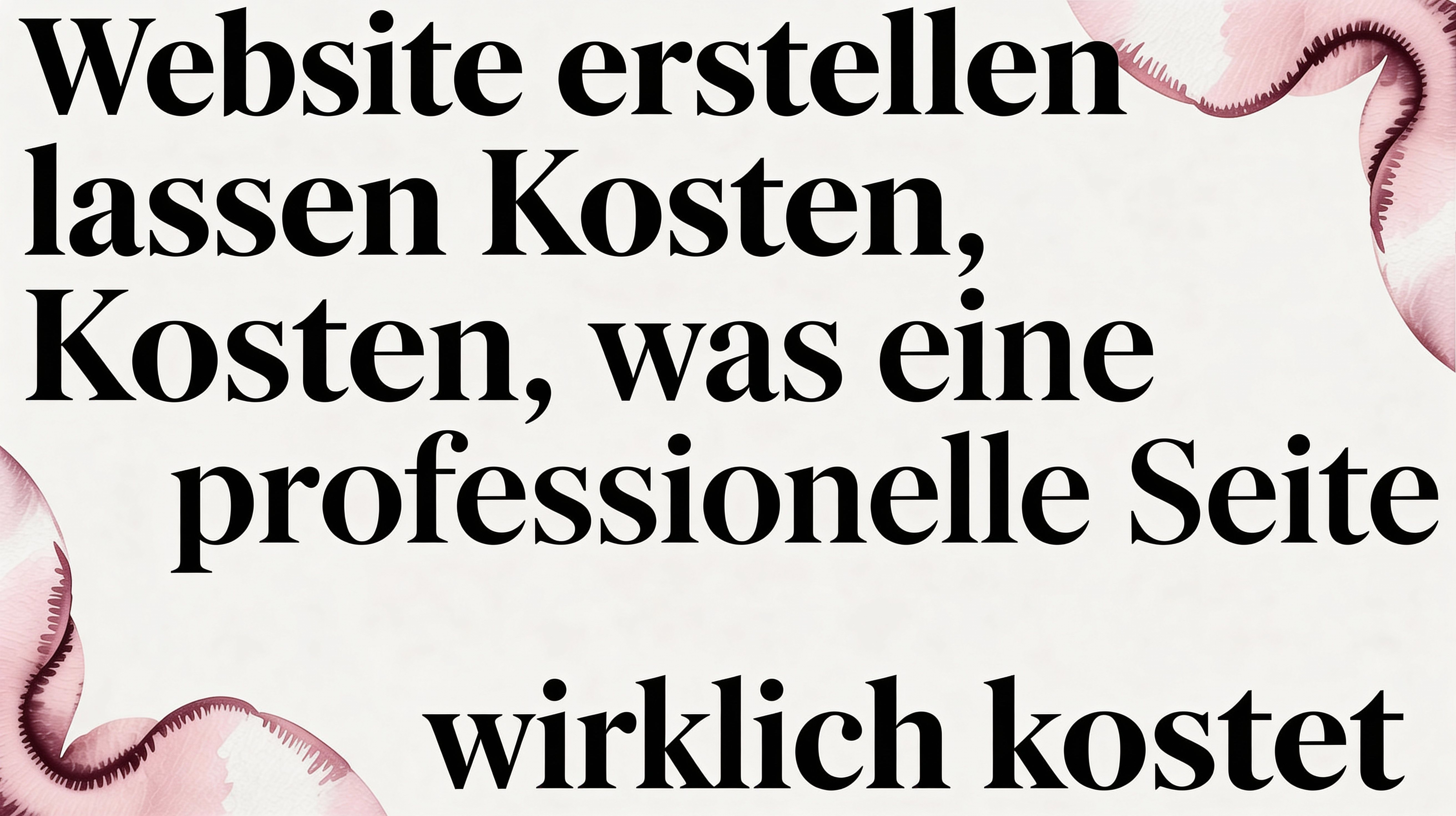 Website erstellen lassen kosten was eine professionelle seite wirklich kostet