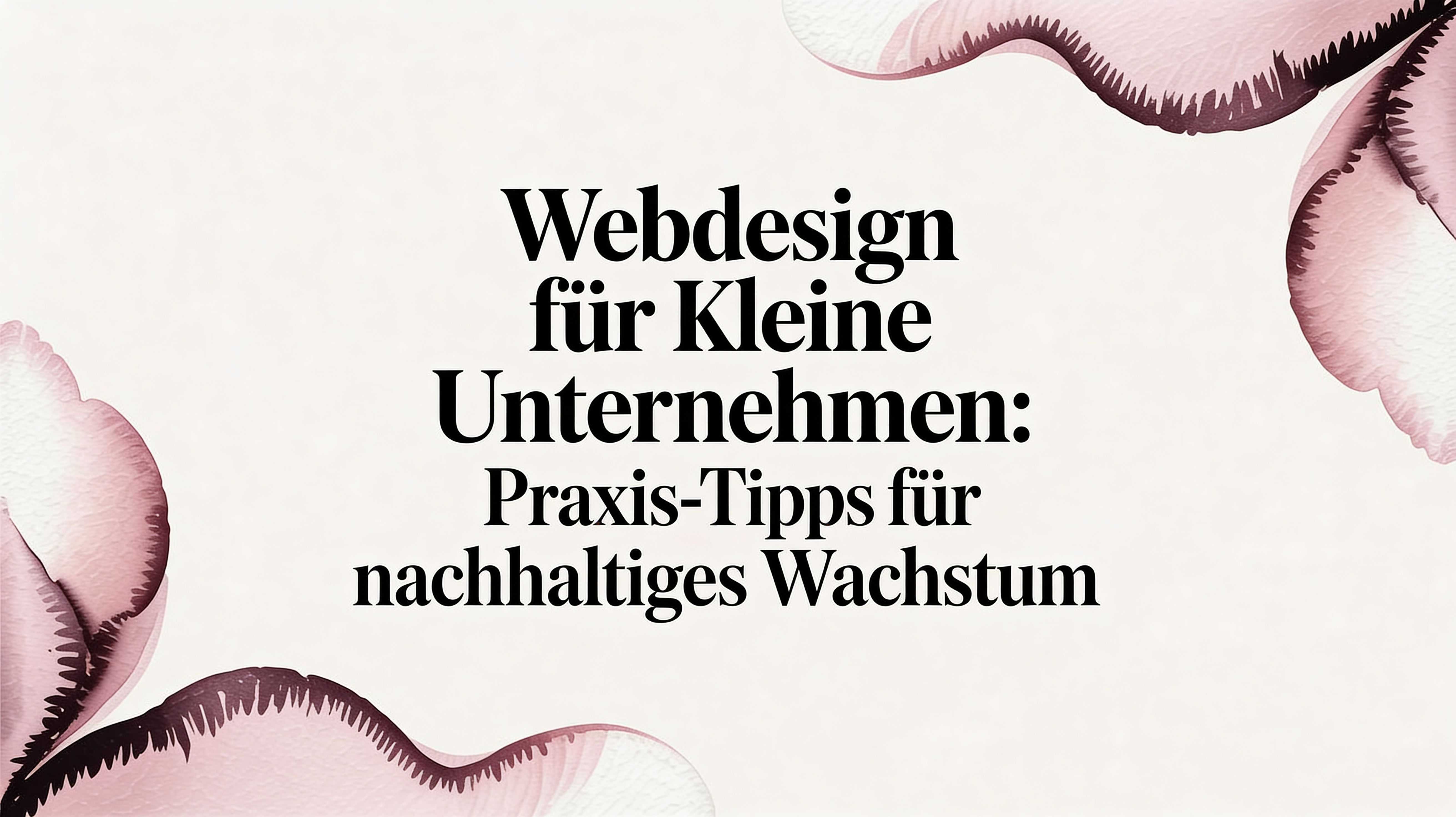 Webdesign für kleine Unternehmen: Praxis-Tipps für nachhaltiges Wachstum