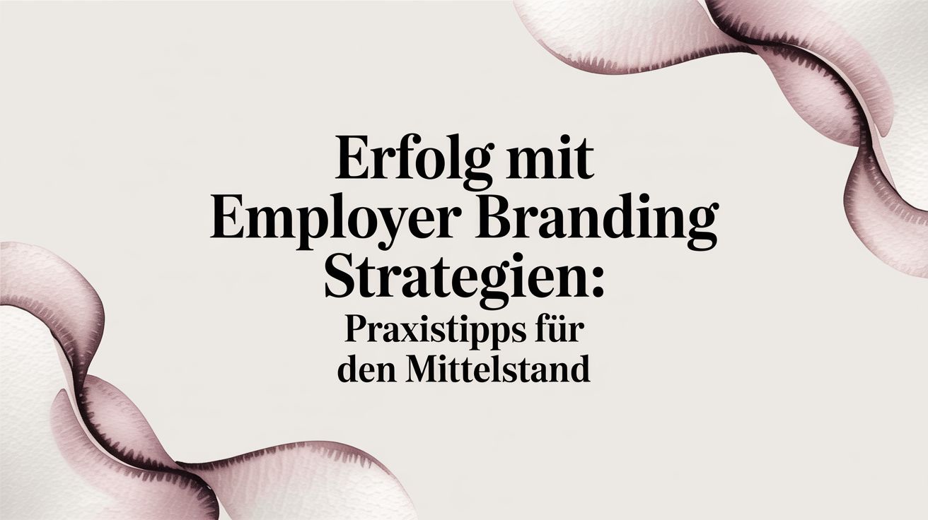 Erfolg mit employer branding strategien: Praxistipps für den Mittelstand
