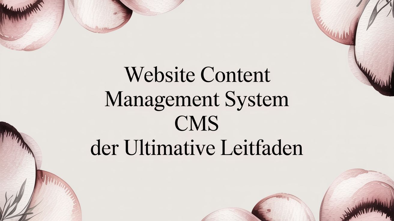 Website content management system cms der ultimative leitfaden