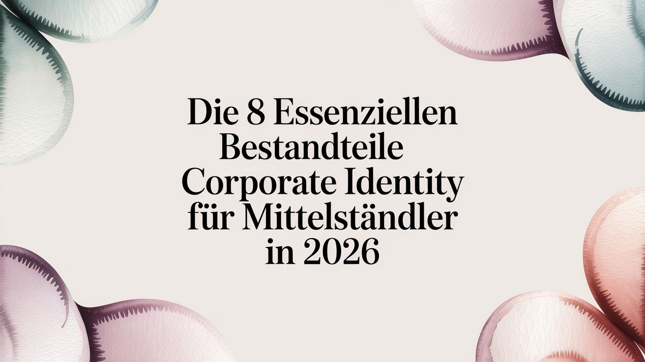 Die 8 essenziellen bestandteile corporate identity für mittelständler in 2026
