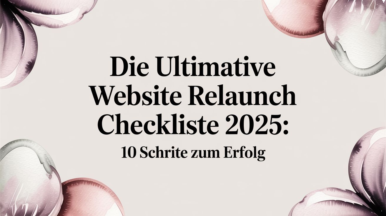 Die ultimative Website Relaunch Checkliste 2026: 10 Schritte zum Erfolg