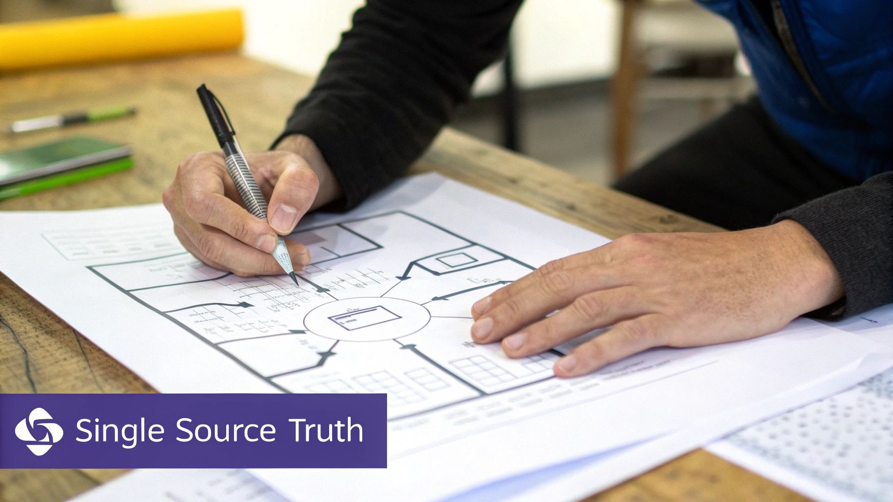 An image showing a solid, well-structured foundation, symbolising the importance of clean data before implementing AI.