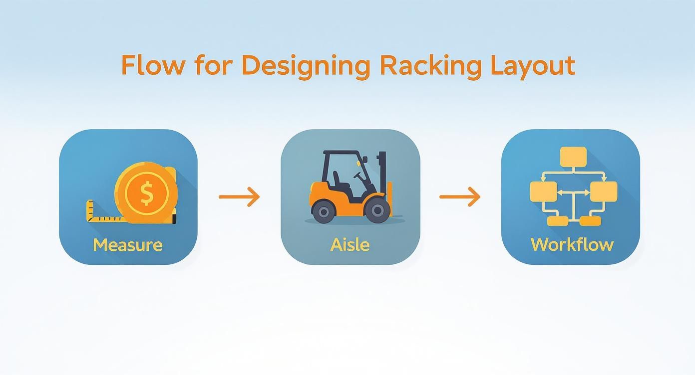 Infographic about installing pallet racking