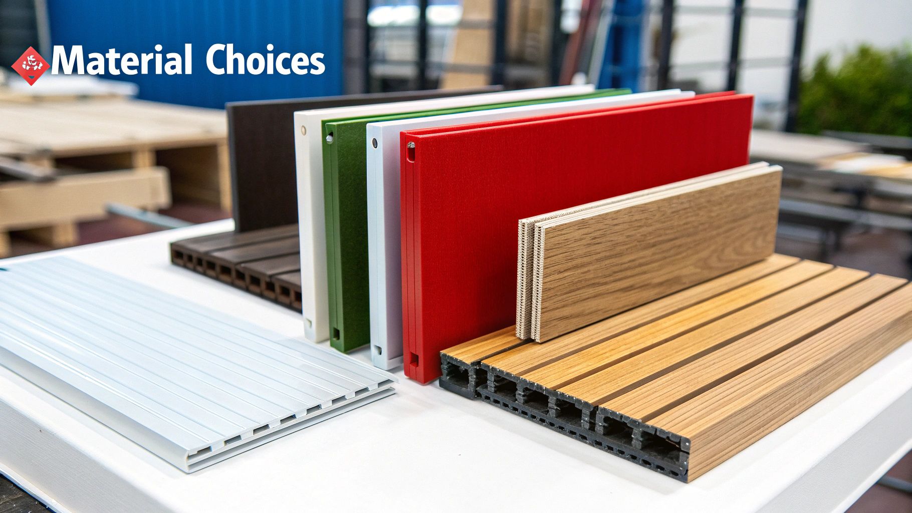 A stylish, modern fence made of horizontal wooden slats.