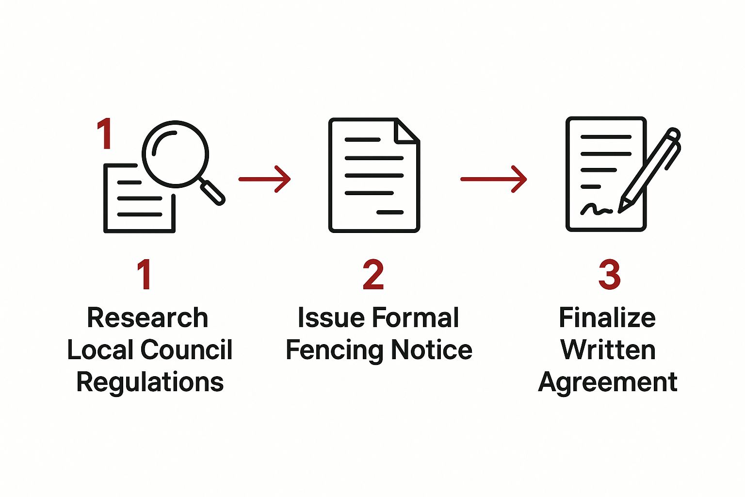 Infographic about neighbour friendly fencing
