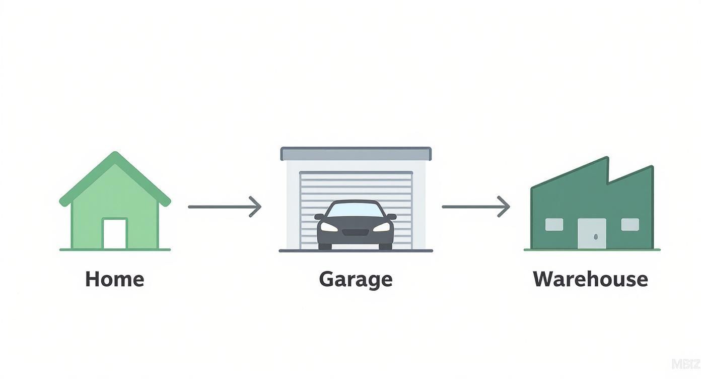 Infographic about storage bins and racks