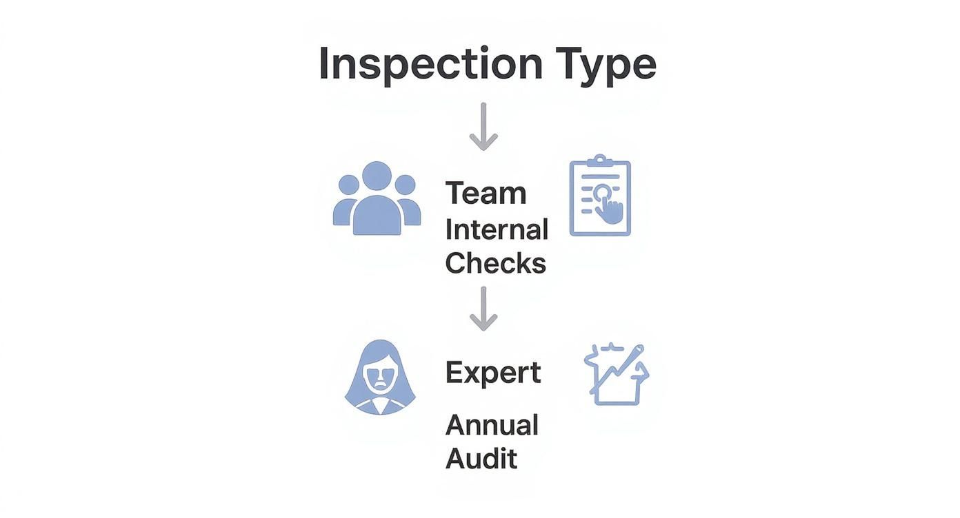 Infographic about pallet racking inspections