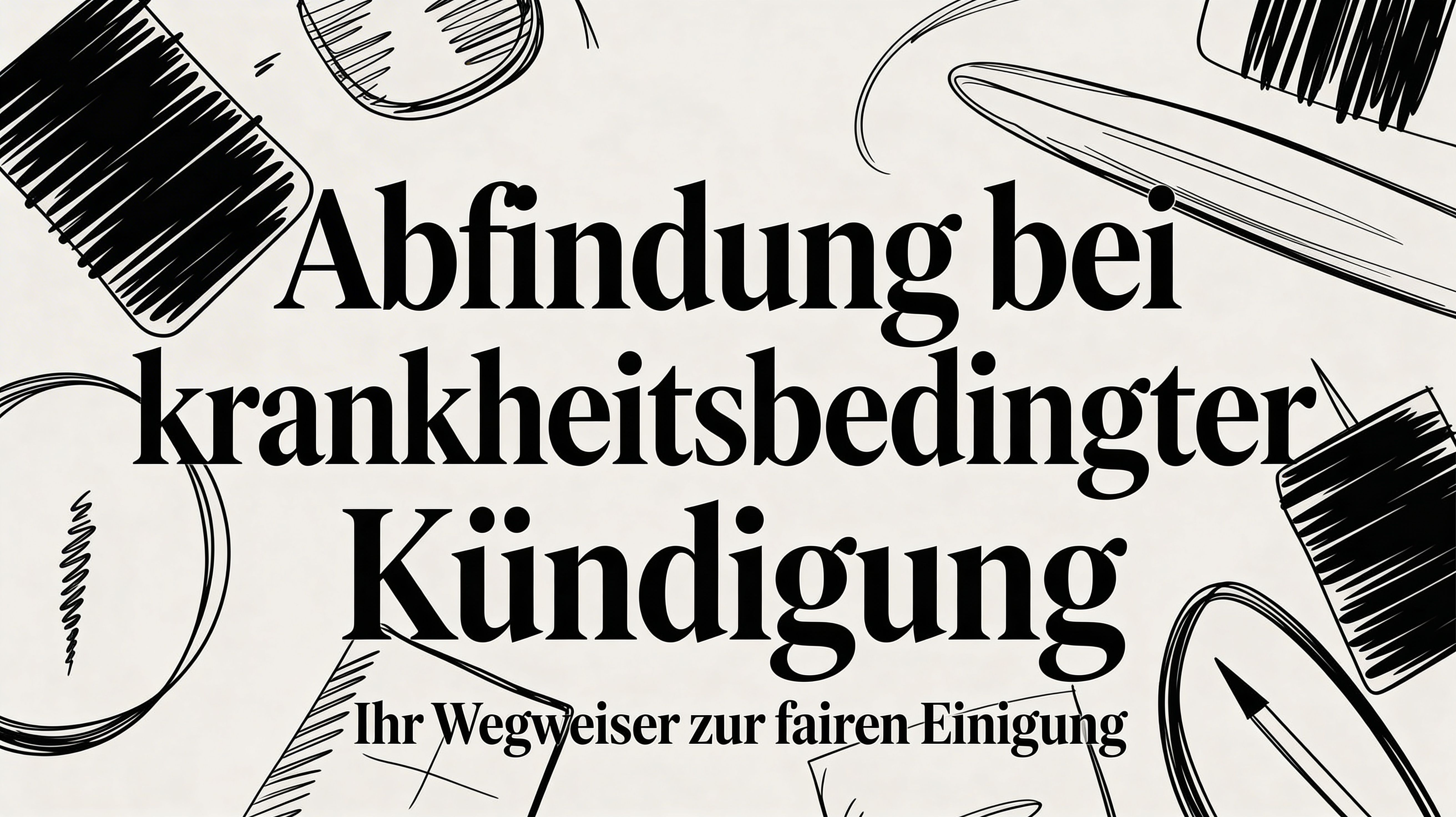 Abfindung bei krankheitsbedingter Kündigung Ihr Wegweiser zur fairen Einigung