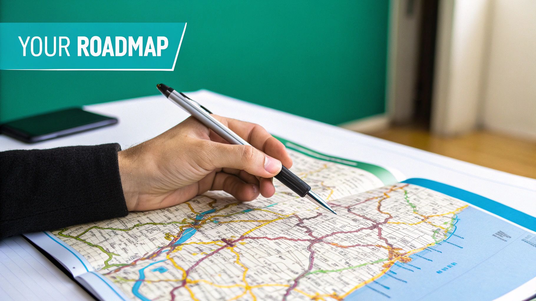 A person taking notes in a journal, symbolizing proactive self-management of their mental health journey.