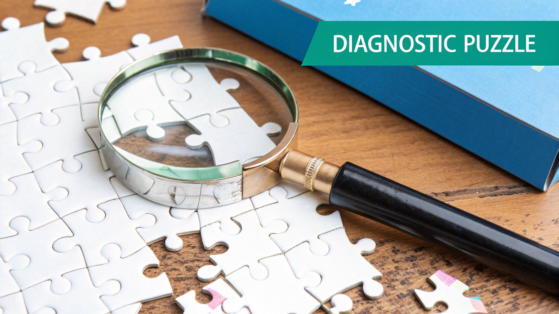A complex maze with multiple overlapping paths, symbolizing the difficulty of diagnosing comorbid mental health conditions.
