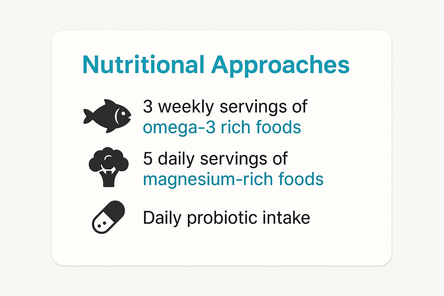 Infographic about how to treat ocd naturally