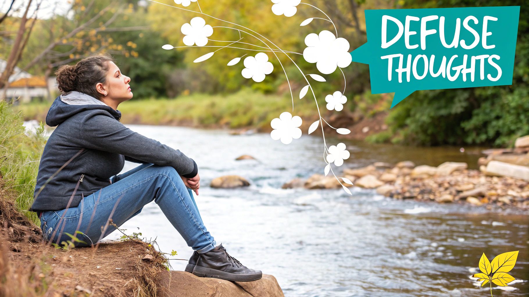 People meditating to reframe their thinking and overcome intrusive thoughts