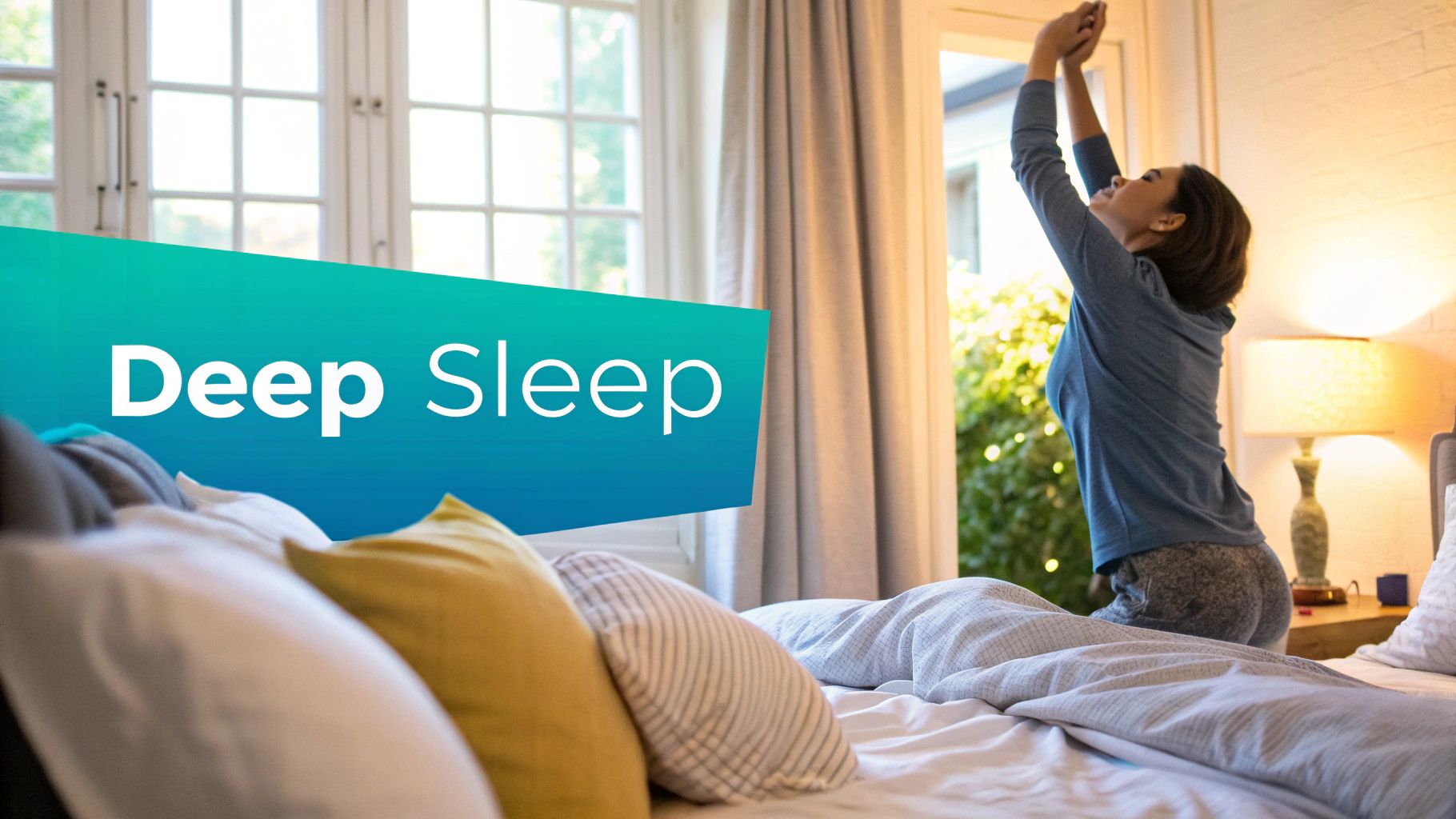 A person meditating outdoors, symbolizing mental peace and clarity.