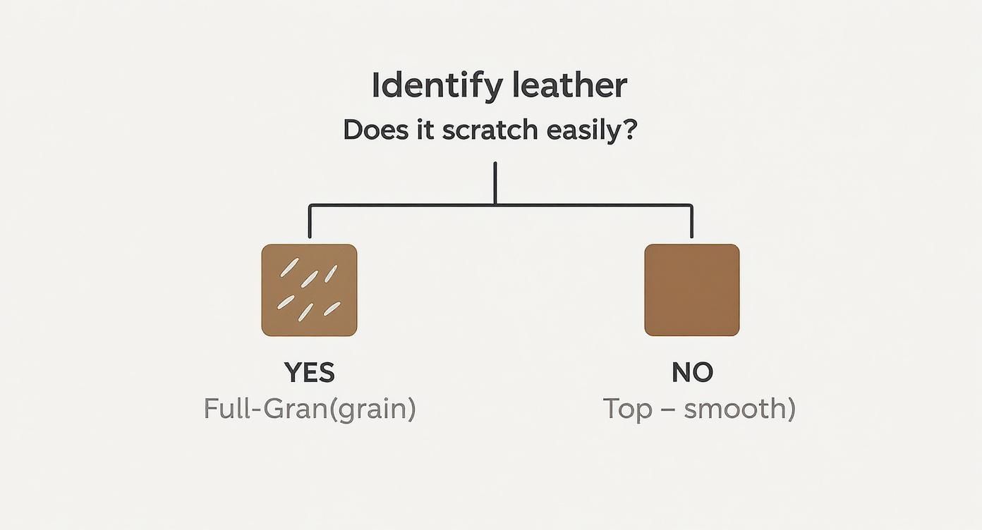 Infographic about how to care for leather bags