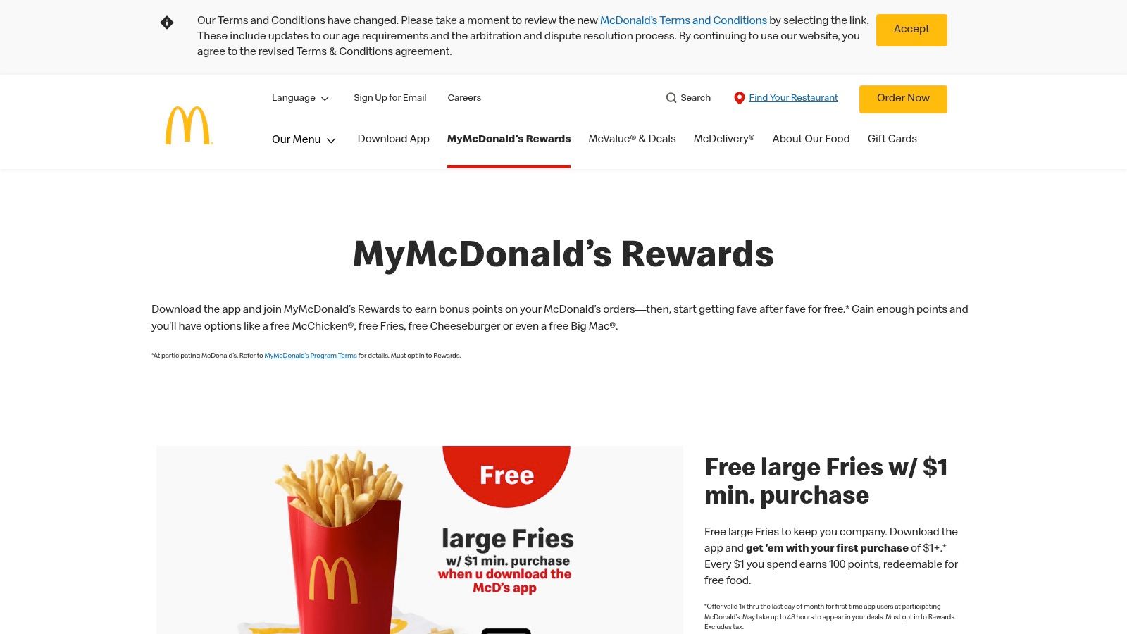 MyMcDonald’s Rewards