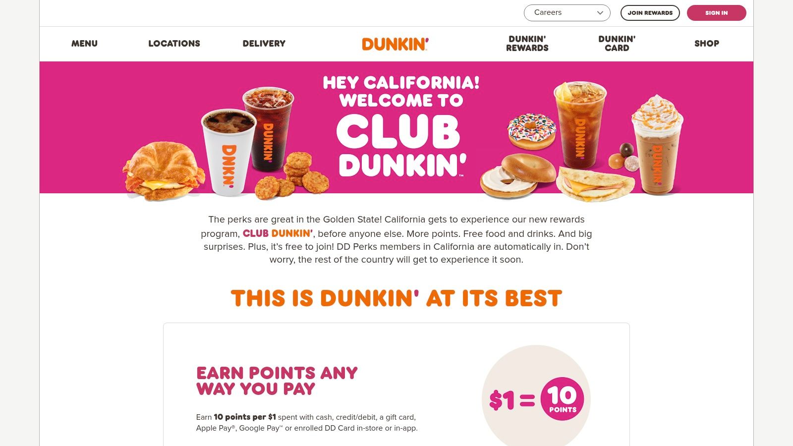 Dunkin’ Rewards / Club Dunkin’