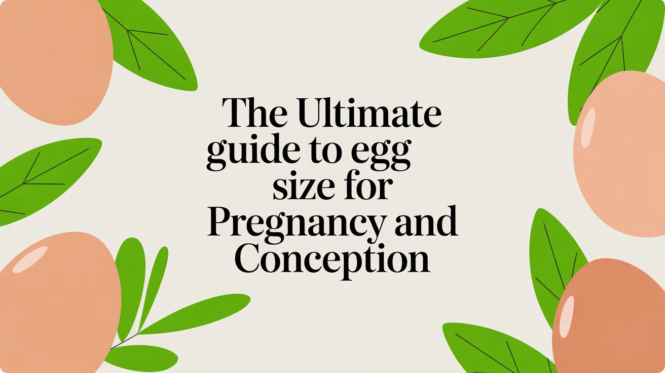 The Ultimate Guide to Egg Size for Pregnancy and Conception