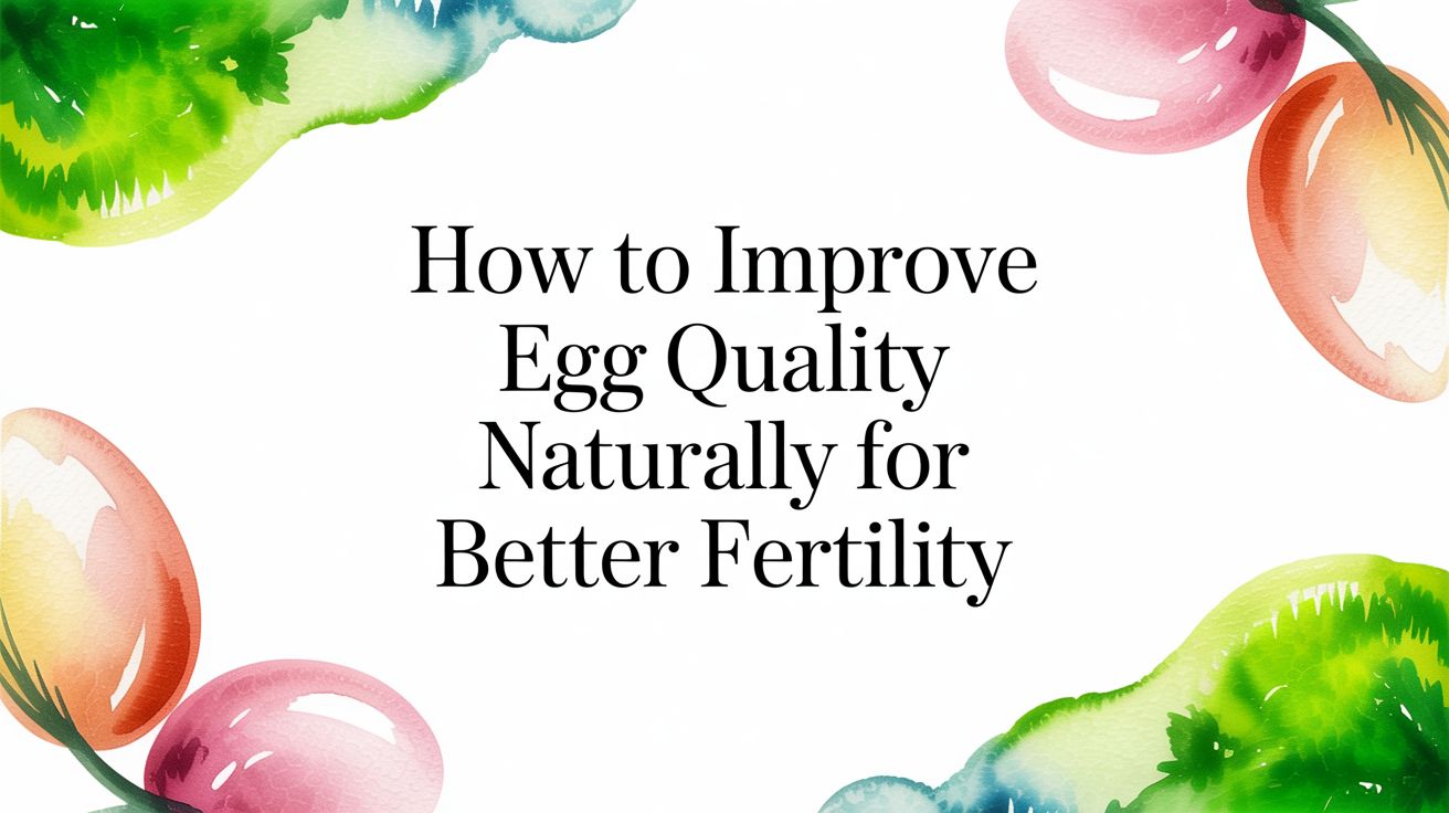 How to Improve Egg Quality Naturally for Better Fertility