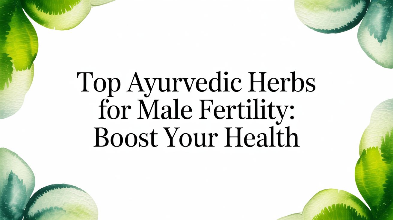 Top Ayurvedic Herbs for Male Fertility: Boost Your Health