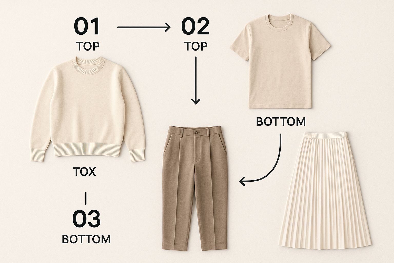 Infographic about how to build a capsule wardrobe