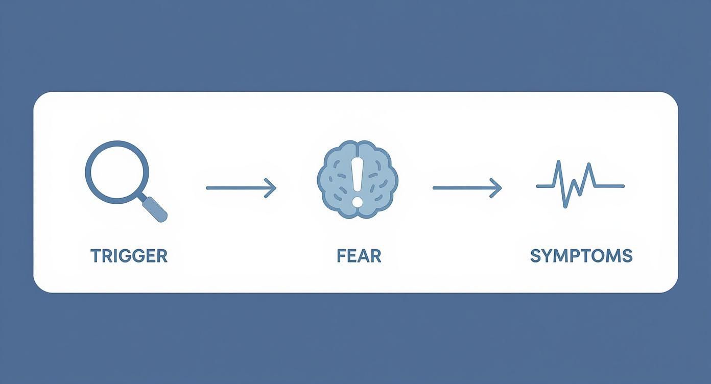 Infographic about health anxiety help