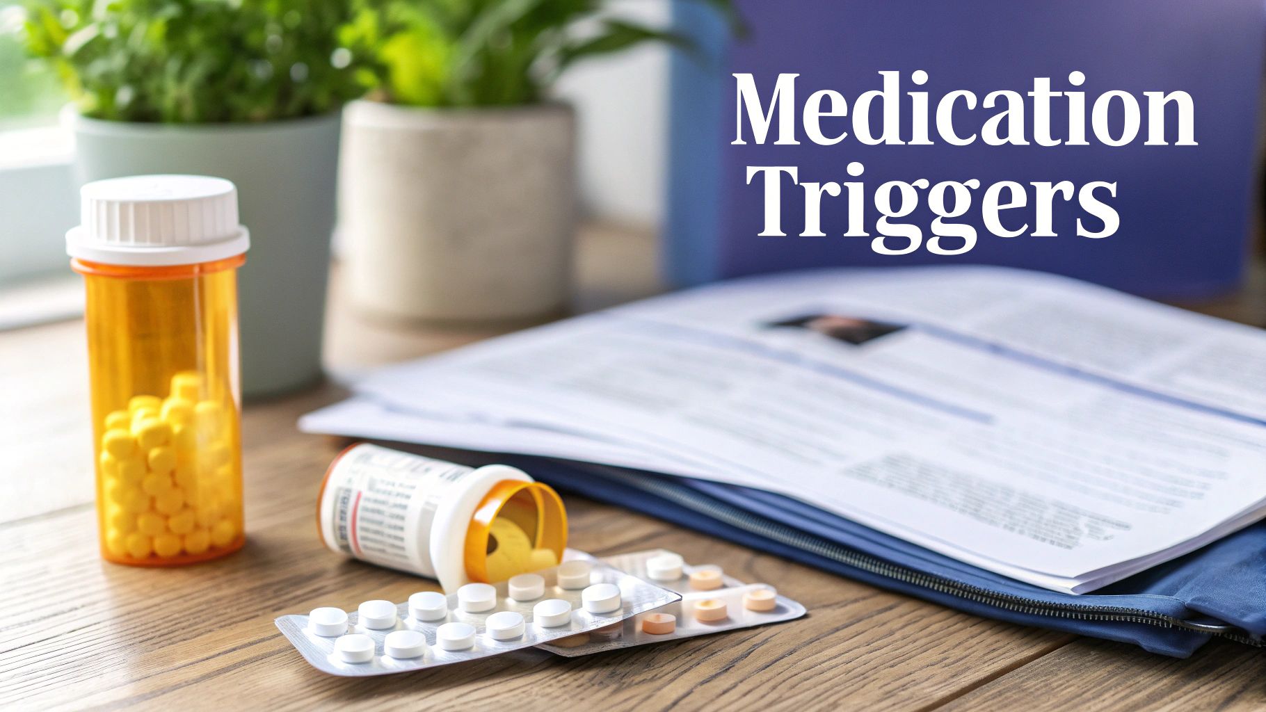 A collection of different pills and capsules in various colours and shapes.