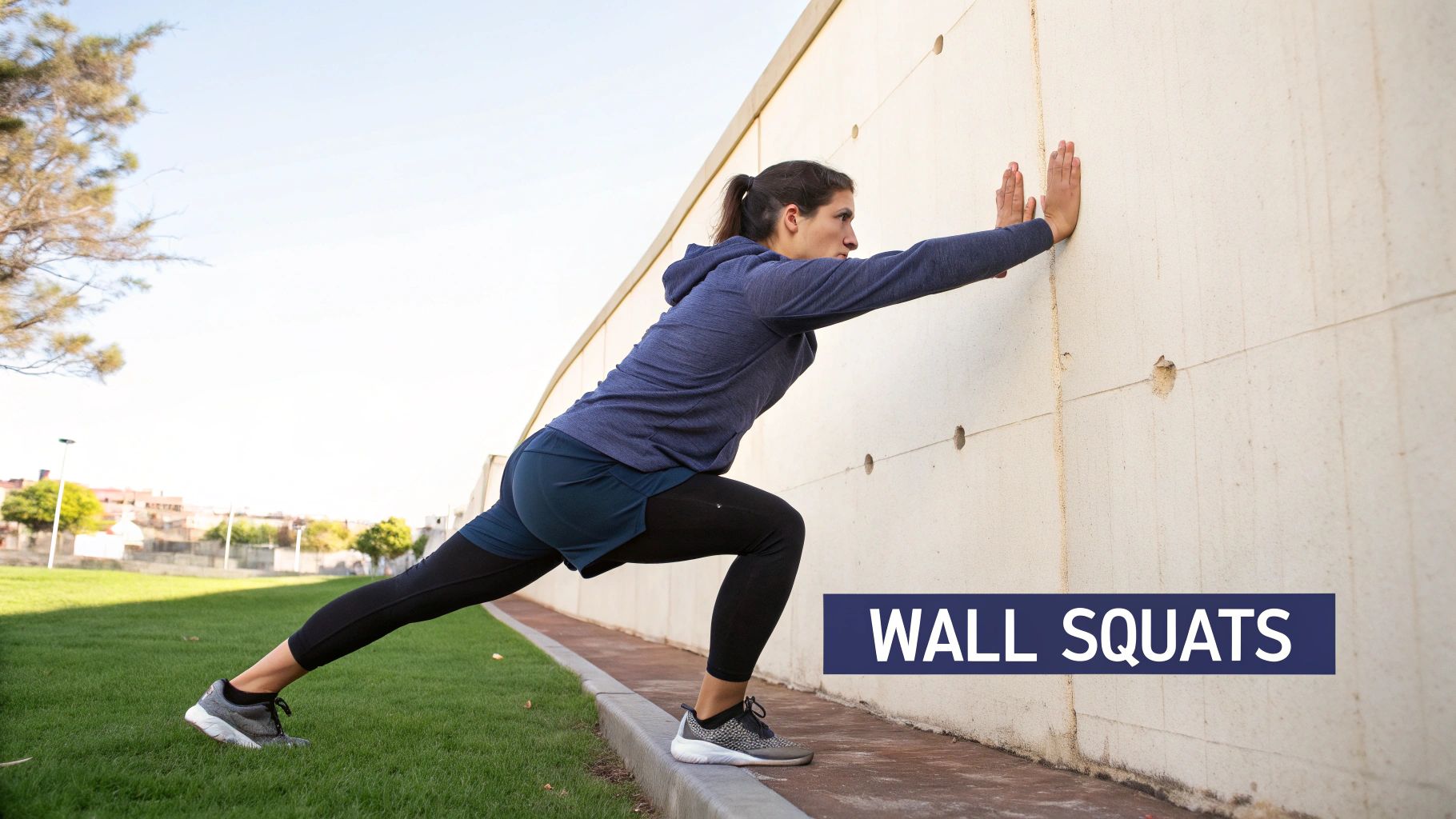 7 Essential Exercises for Knee Injury Recovery in 2025 3 Wall Squats (Wall Sits)