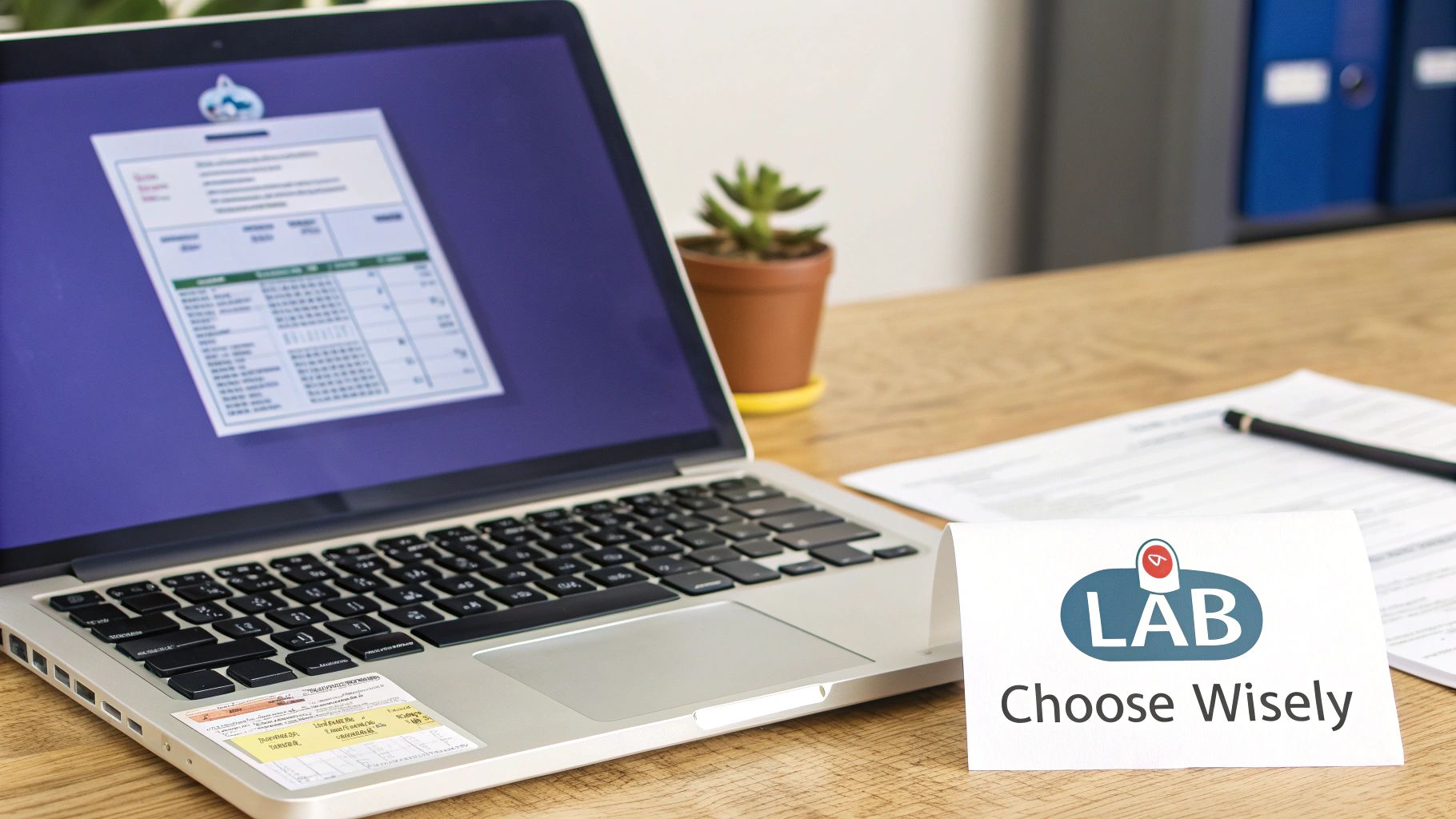 A Guide to Private Thyroid Tests in the UK 4 A person comparing different options on a laptop, deciding on a private thyroid test provider.