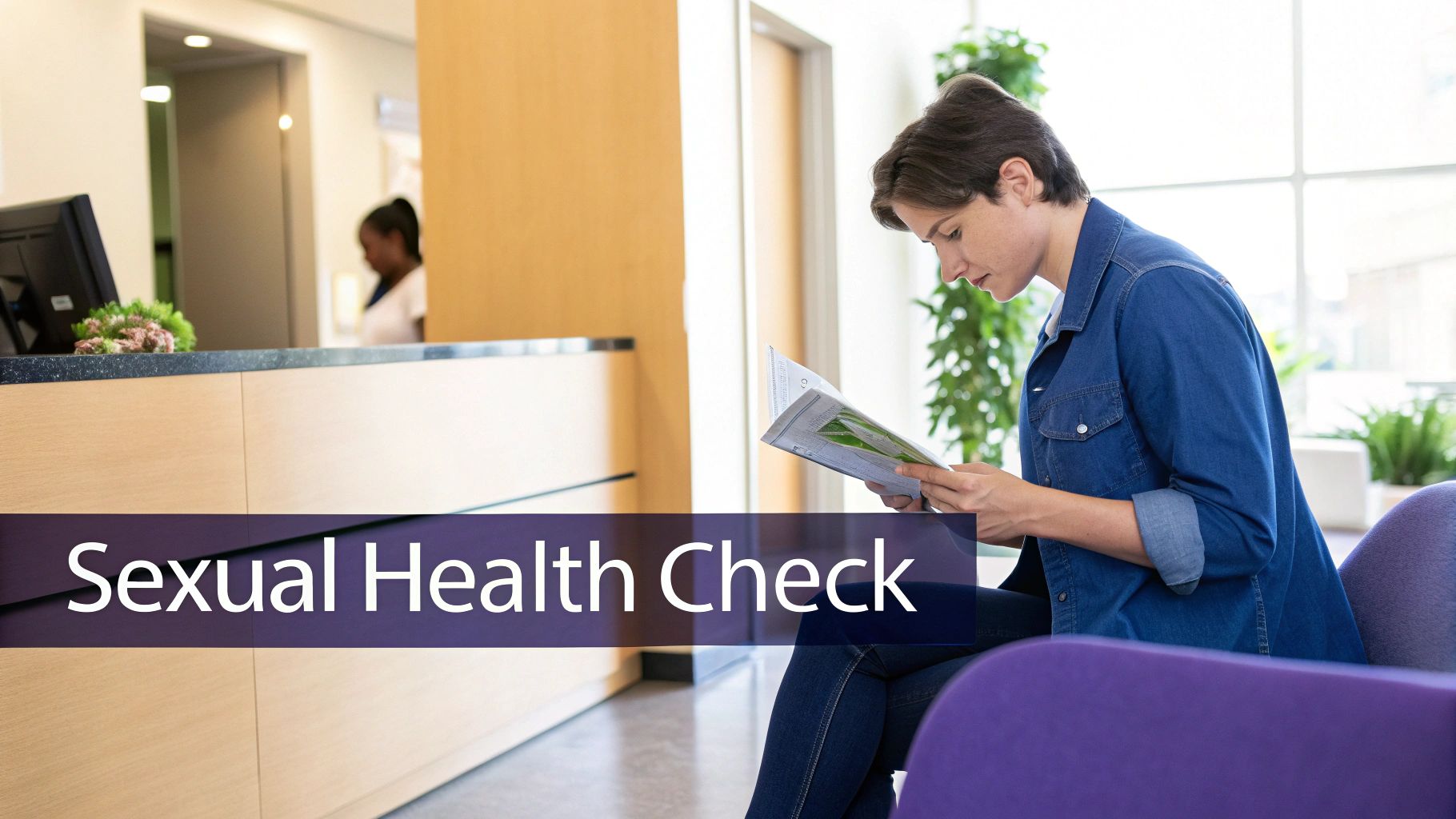 What Is Sexual Health Screening: A Guide to Proactive Health 1 A healthcare professional in a clinic, representing a safe and confidential environment for sexual health screening.