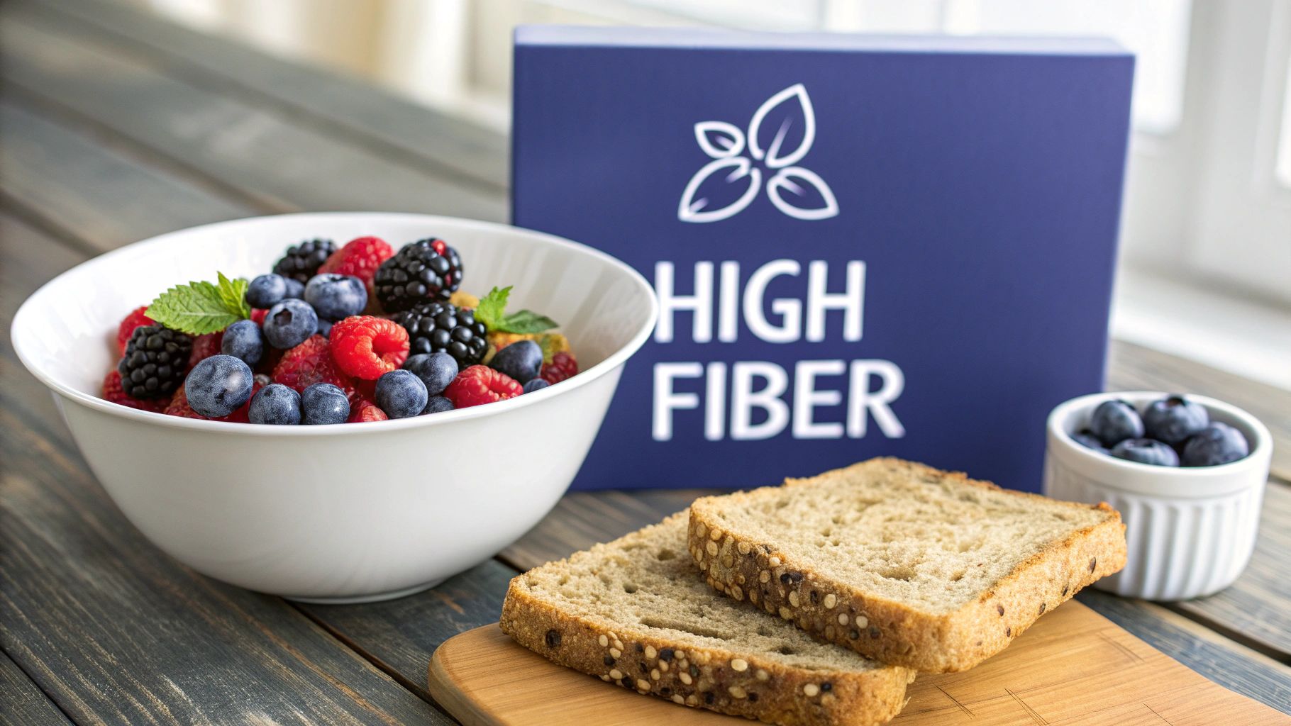 How to Improve Digestive Health Naturally 1 Woman smiling while drinking a healthy smoothie in a bright kitchen