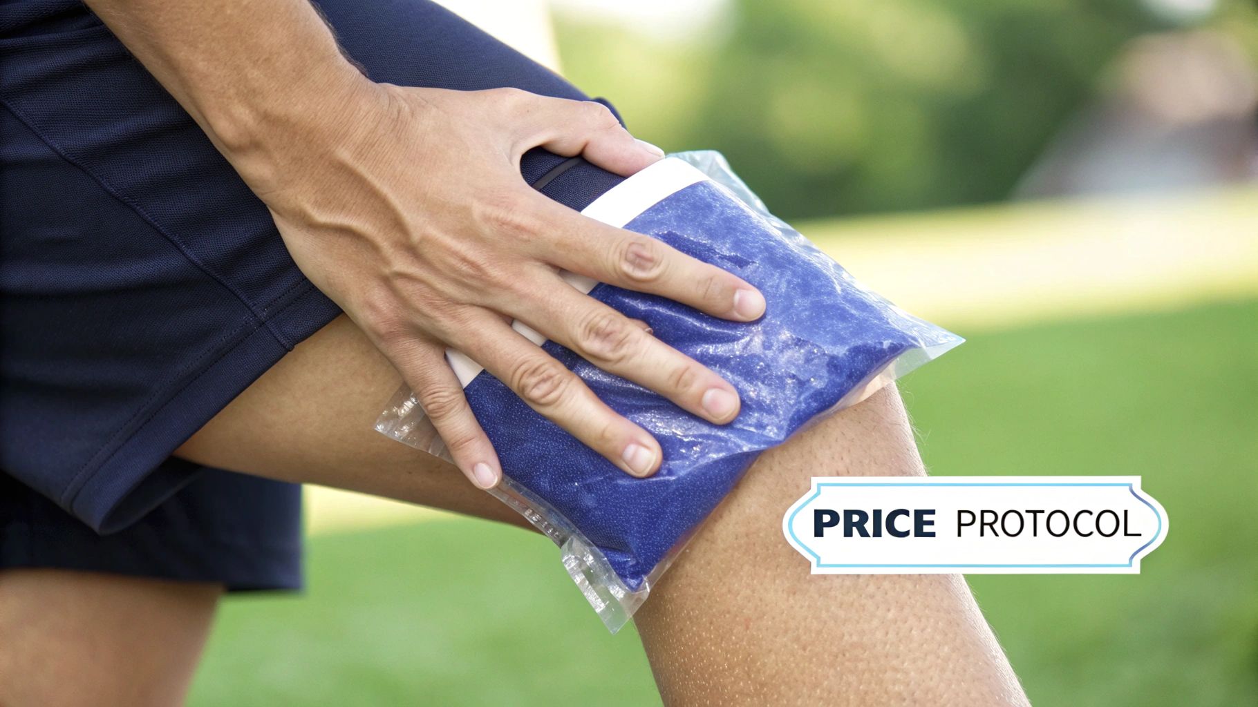 How to Recover from Hamstring Injury: A Patient's Guide to Healing 1 A person icing their hamstring while elevating their leg on a stack of pillows.