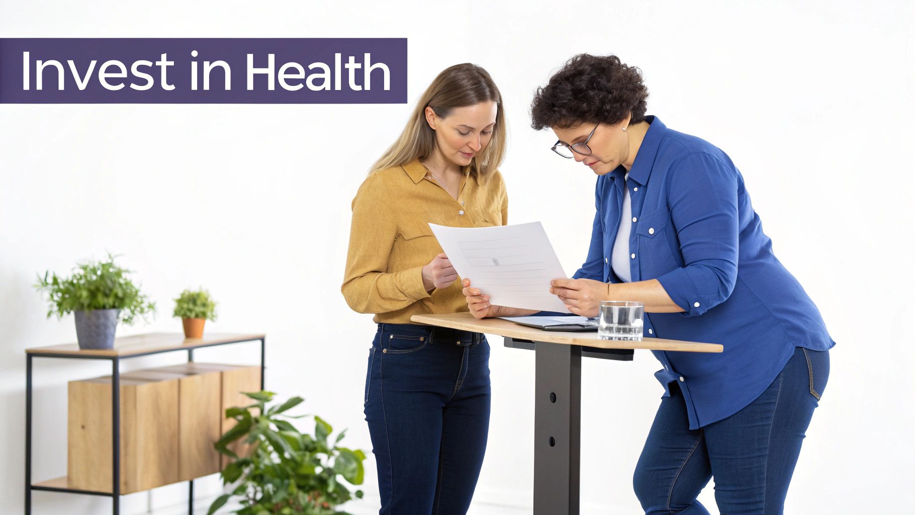 Understanding Occupational Health Assessment Cost 2 A group of colleagues collaborating happily in a modern, well-lit office, symbolising a positive workplace culture.