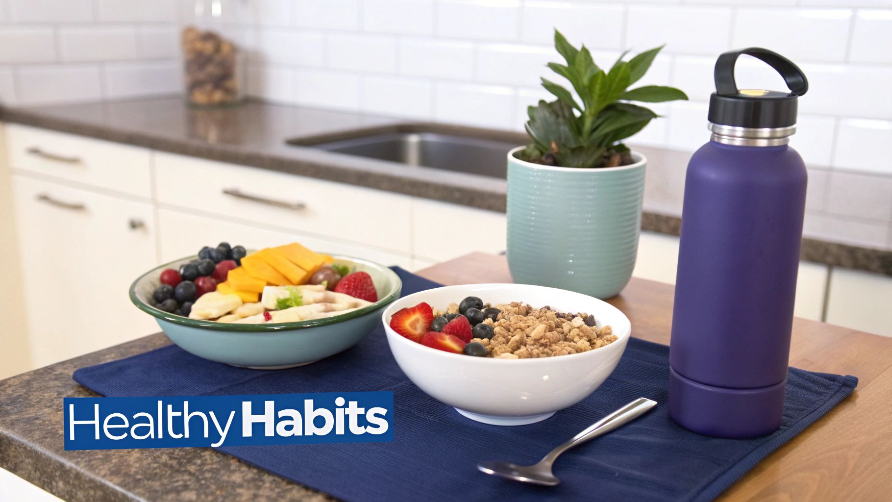A person is sitting on a toilet with a small white footstool under their feet to elevate their knees.