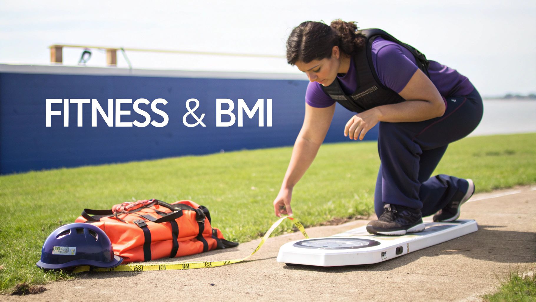 Man and woman doing exercises outdoors