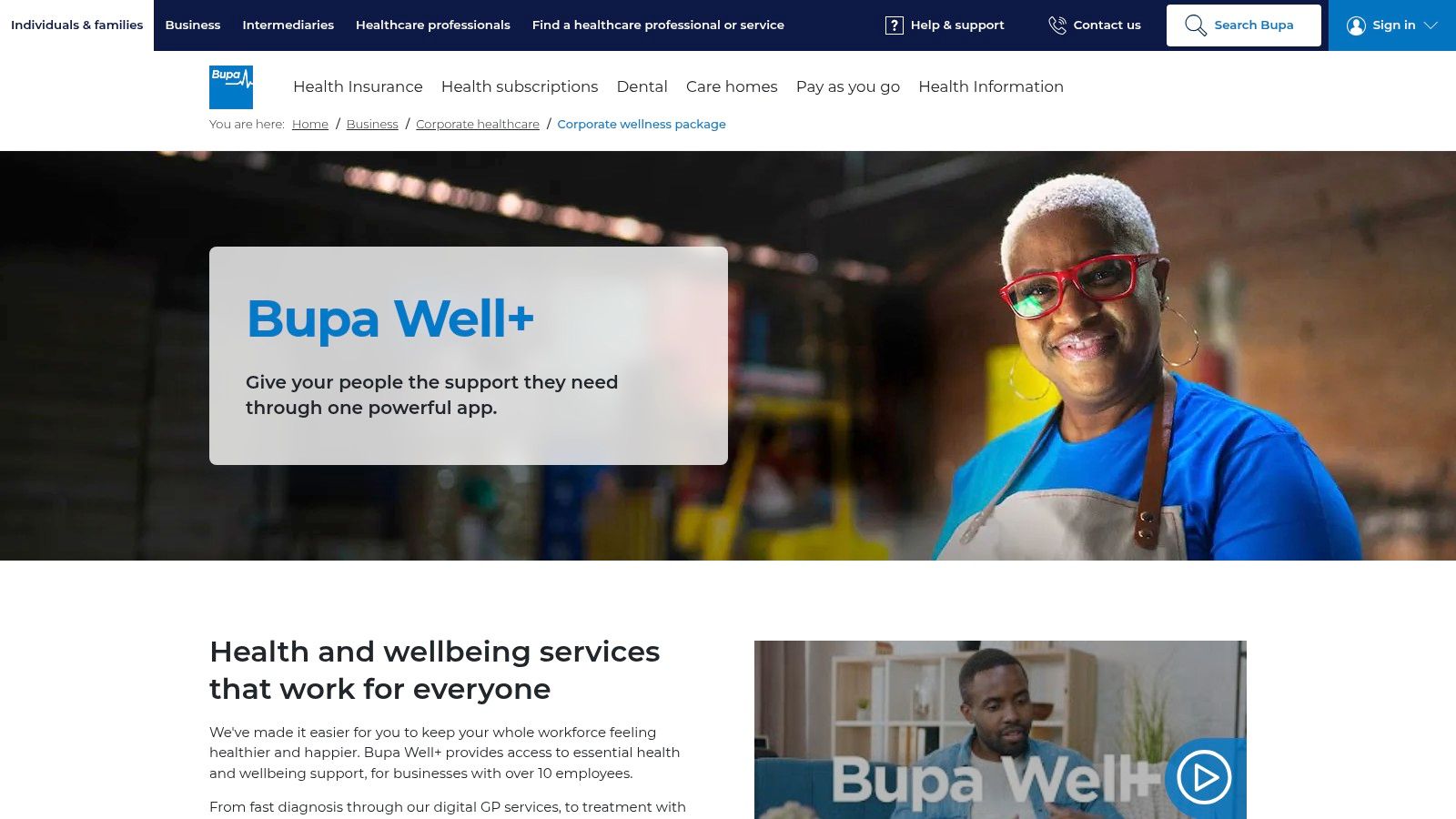 Bupa Well+ (Bupa UK)
