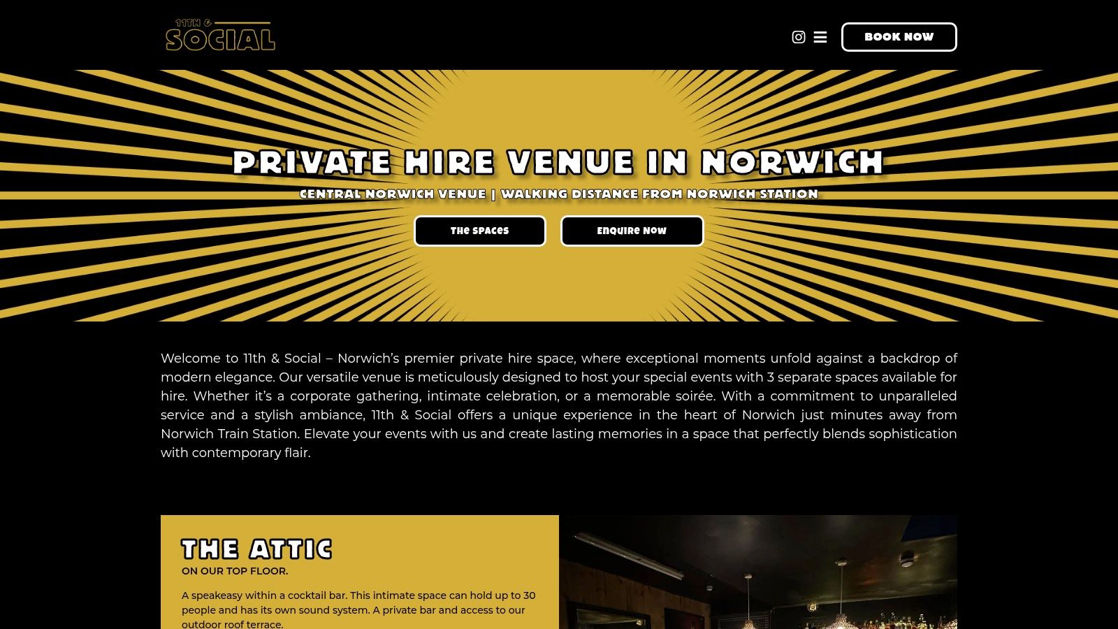 11th &amp; Social – Private hire (The Red Room)