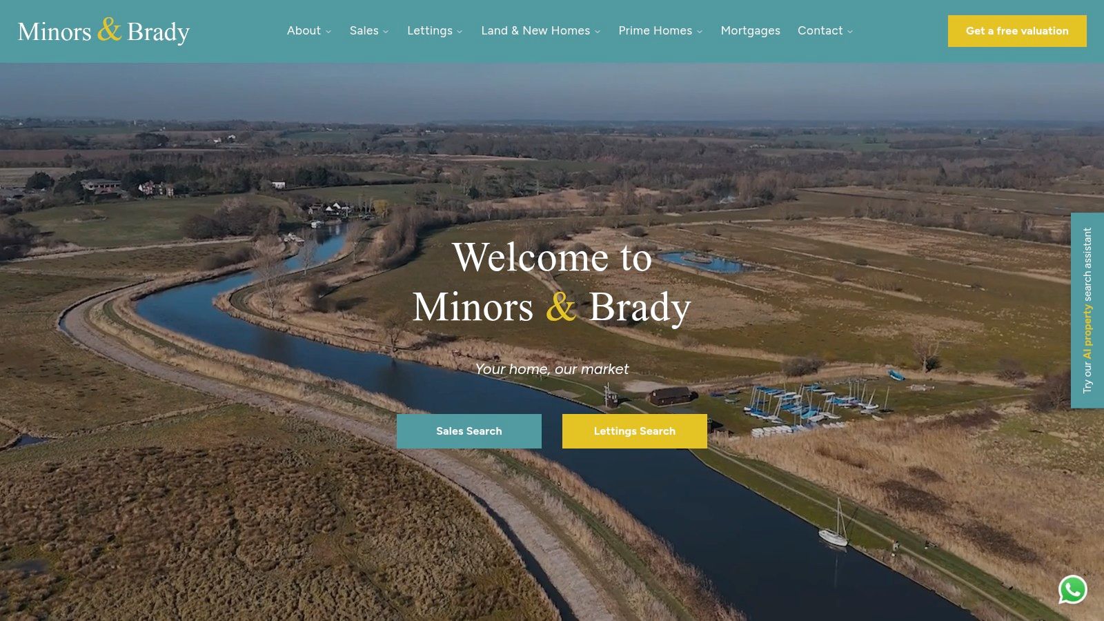 The River Wensum flowing through Norwich, a scenic area where agents like Minors &amp; Brady market properties.