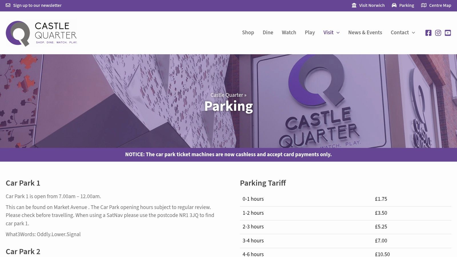 Castle Quarter – Car Parks 1 and 2