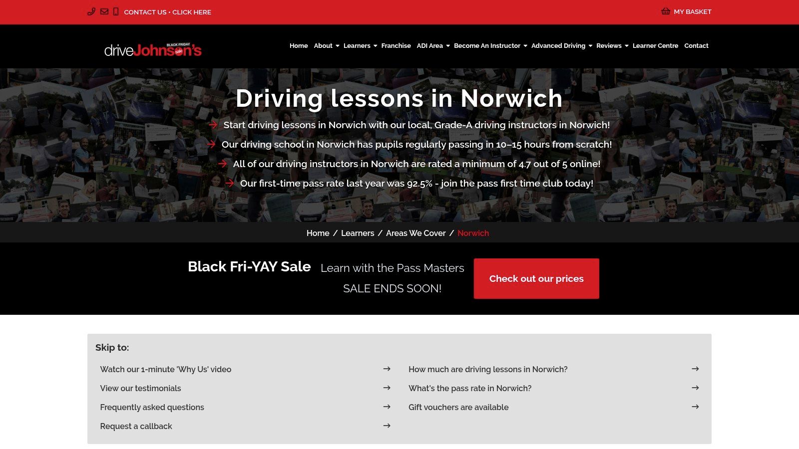 driveJohnson’s – Norwich