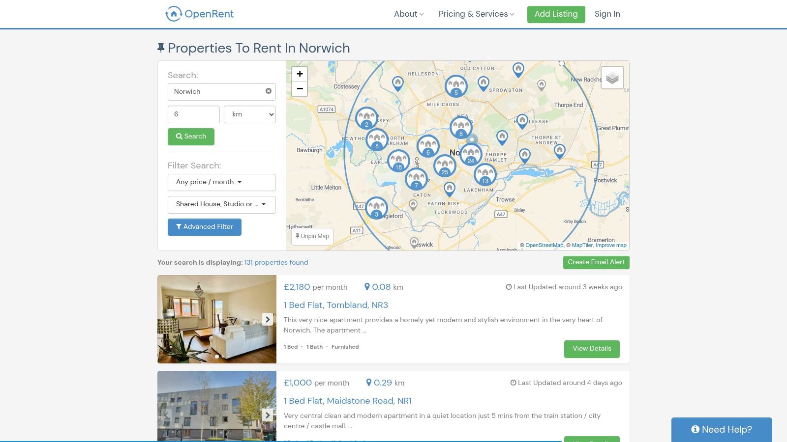 OpenRent – Norwich (direct-from-landlord)