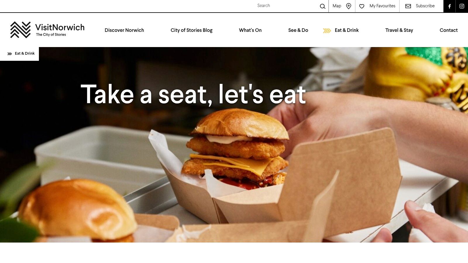 VisitNorwich (official city/tourism site) – Eat & Drink